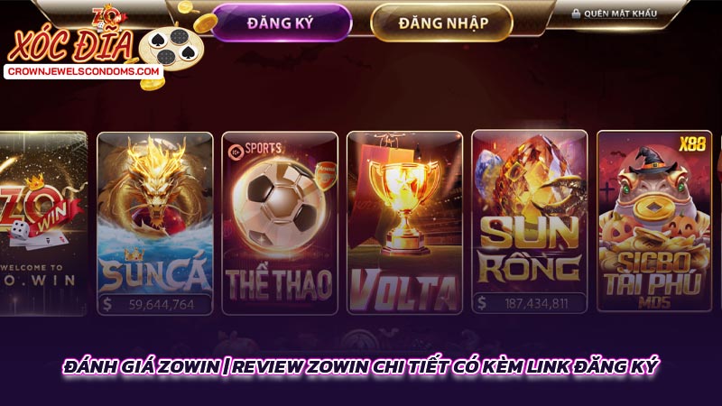 Đánh giá ZOWIN | Review ZOWIN chi tiết có kèm link đăng ký